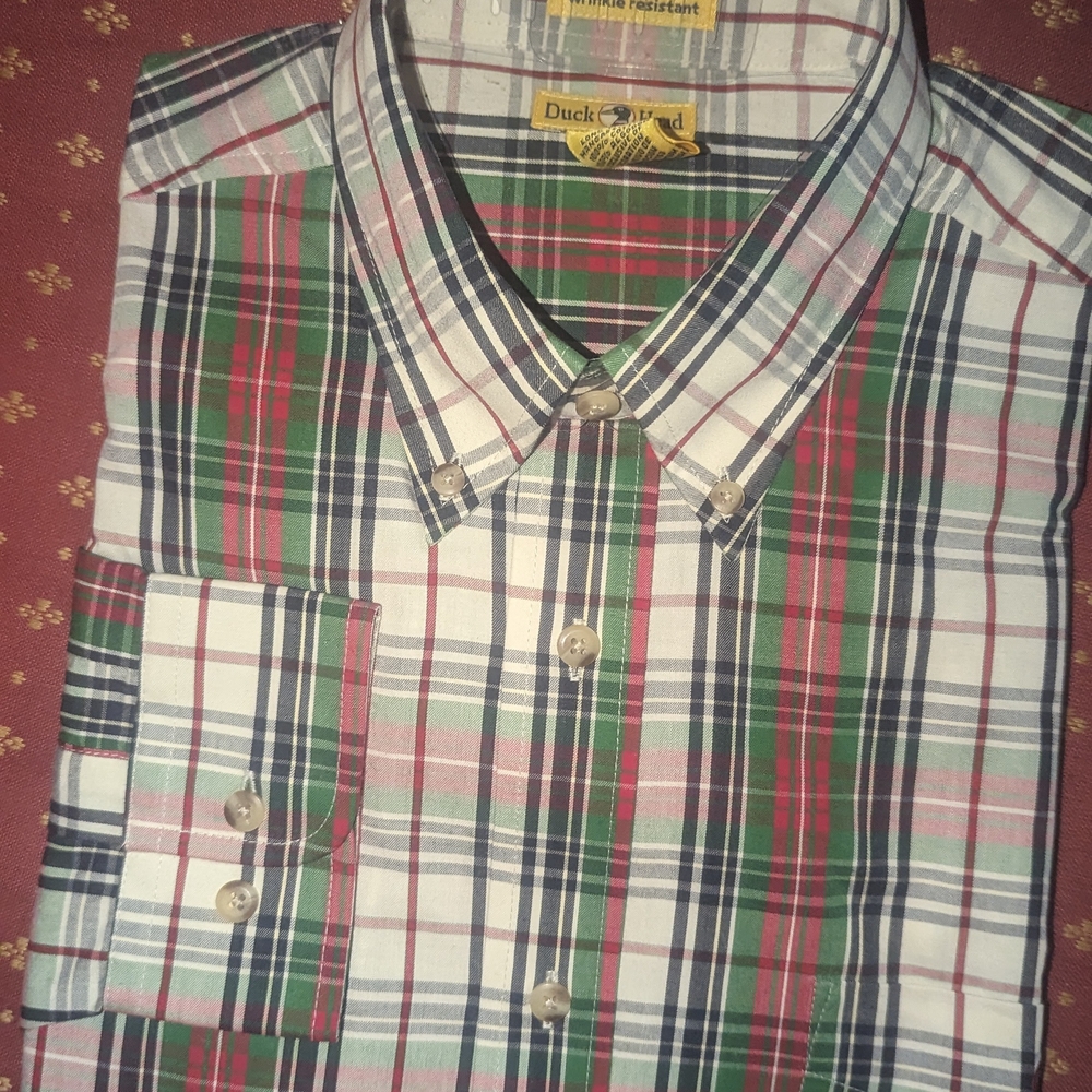 Duck Head Men's Multicolor Plaid Button Down Shirt